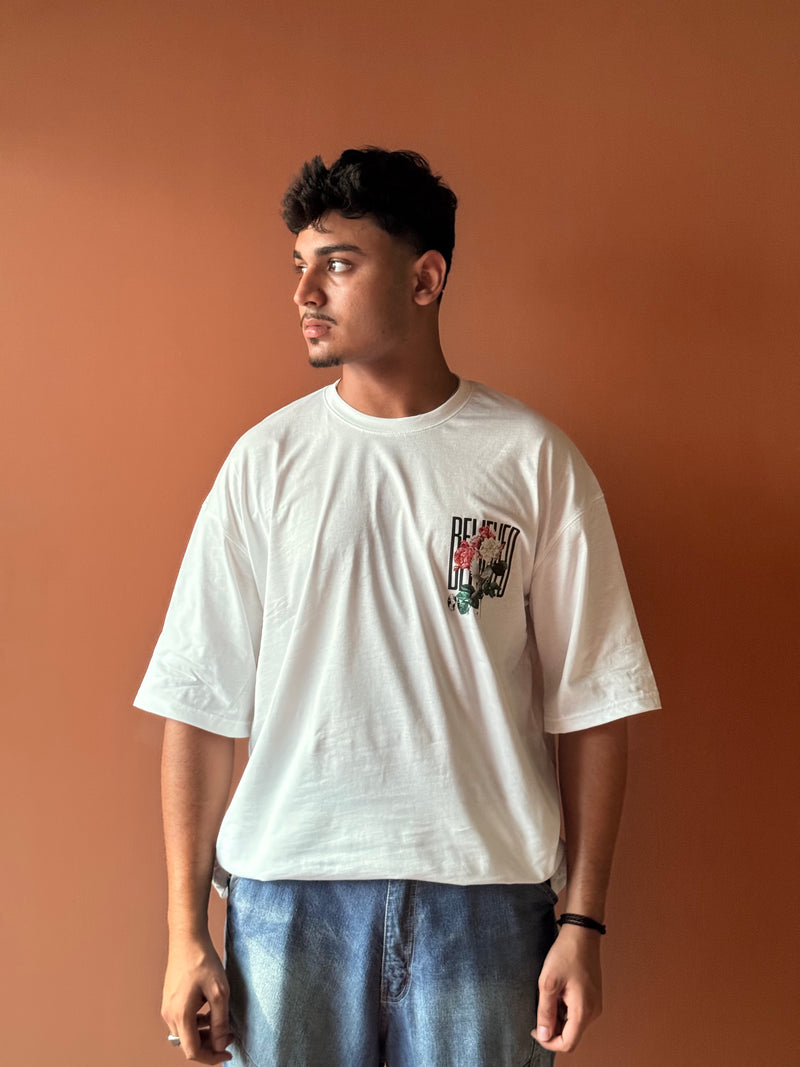 Beleived | Oversized Unisex Printed Tees | Streetwear