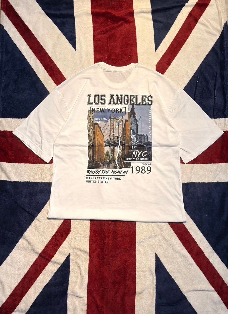 LOS ANGELES | Oversized Unisex Printed Tees | Streetwear