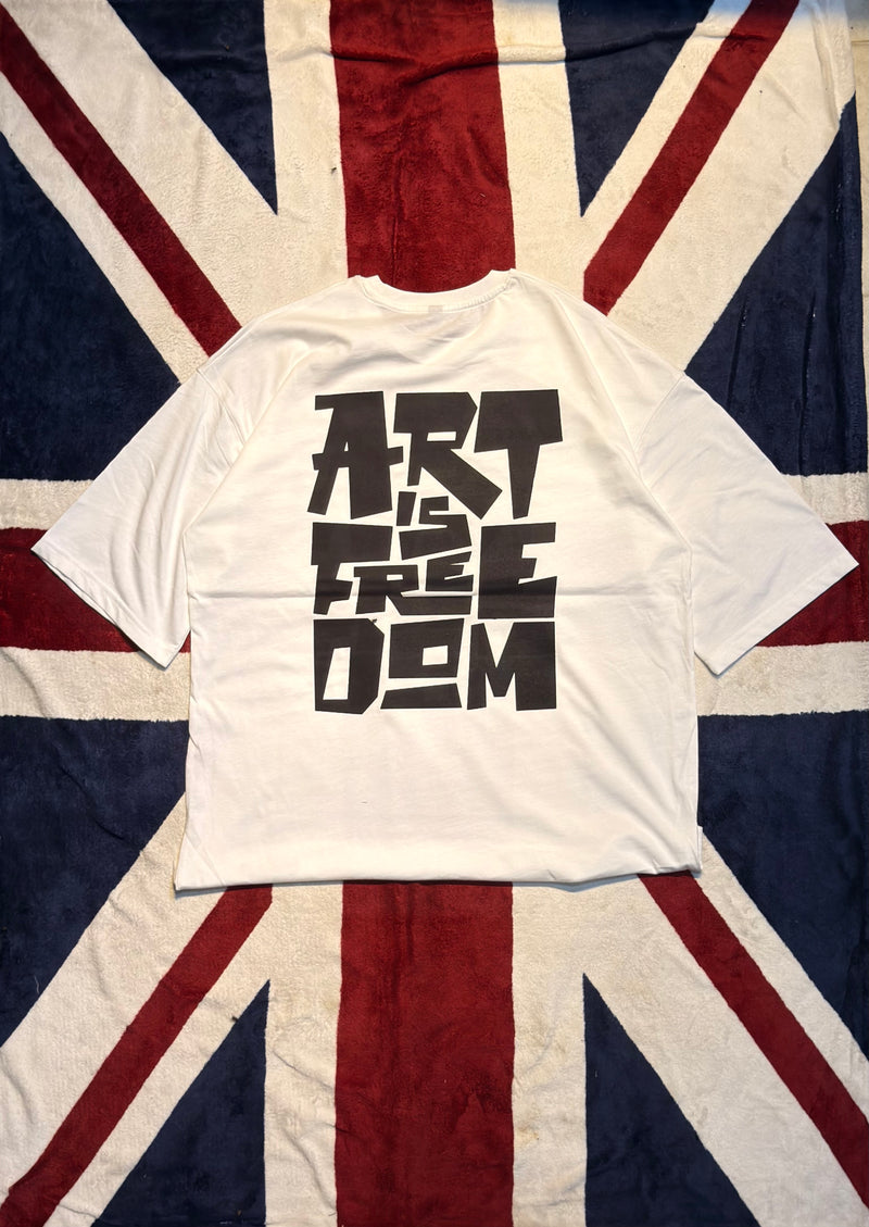 Art is Freedom | Oversized Unisex Printed Tees | Streetwear