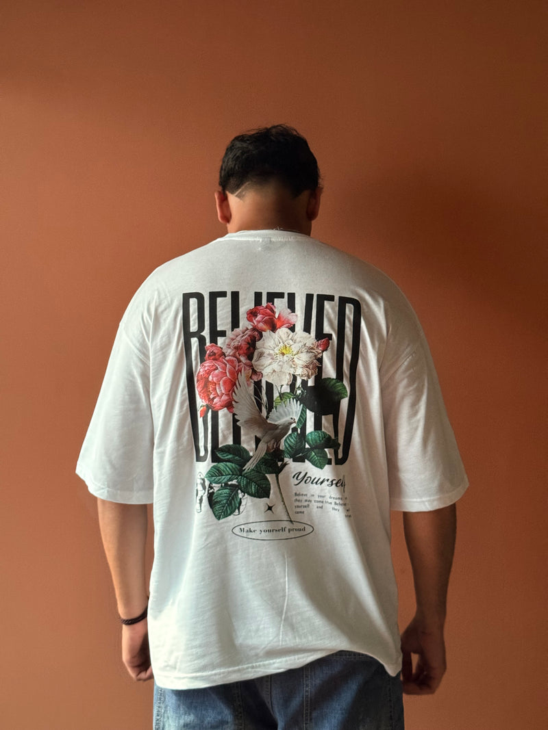 Beleived | Oversized Unisex Printed Tees | Streetwear