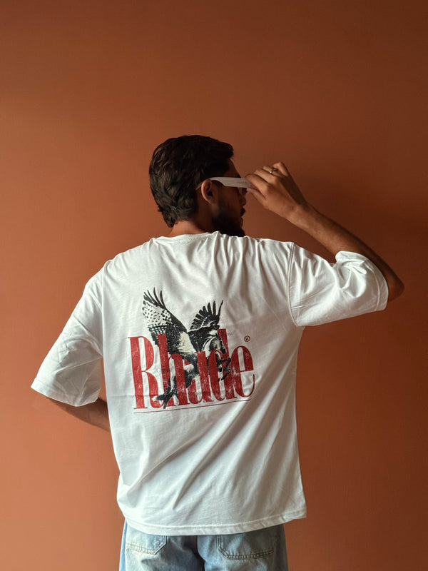 Rhude | Oversized Unisex Printed Tees | Streetwear