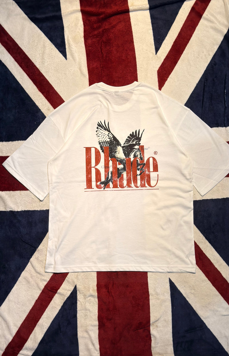 Rhude | Oversized Unisex Printed Tees | Streetwear
