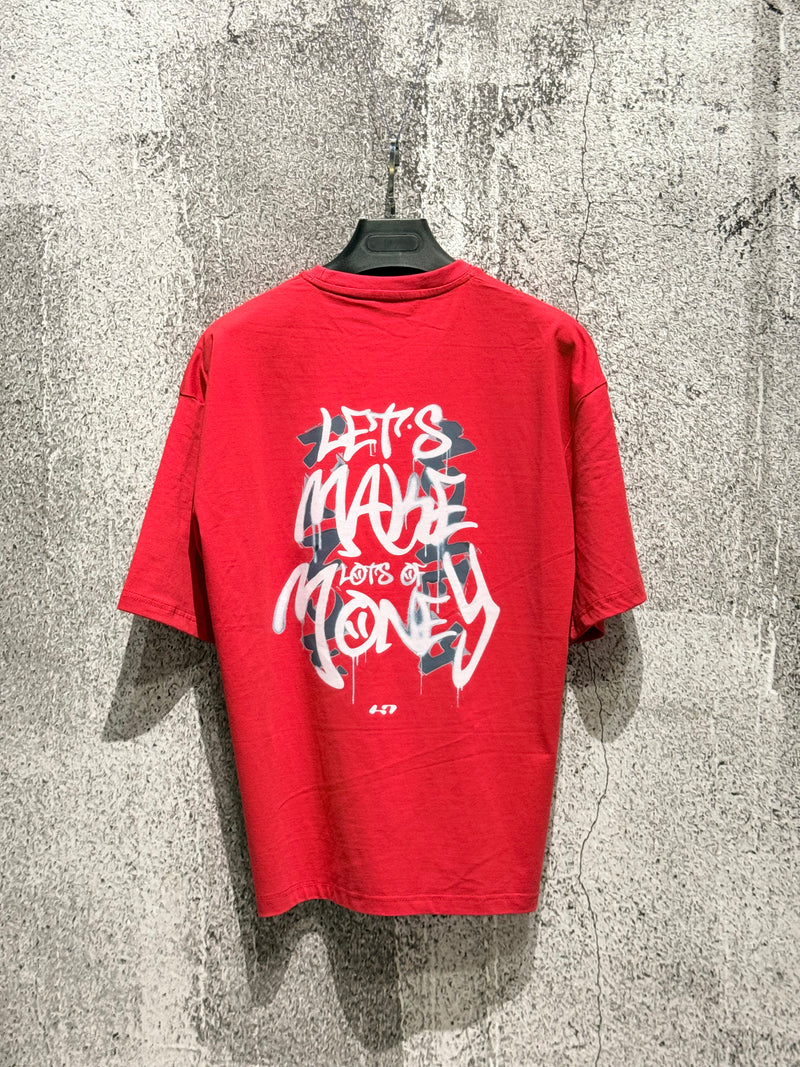 Lets Make Money| Oversized Unisex Printed Tees | Streetwear